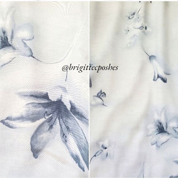 Vintage David Warren NY Blue Floral Maxi Skirt Set - Picture 10 of 15